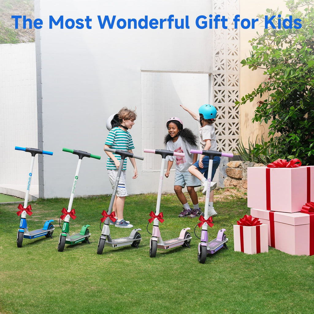 S4 Electric Scooter for Kids Ages 6-14. 200W Foldable Kids Electric Scooter