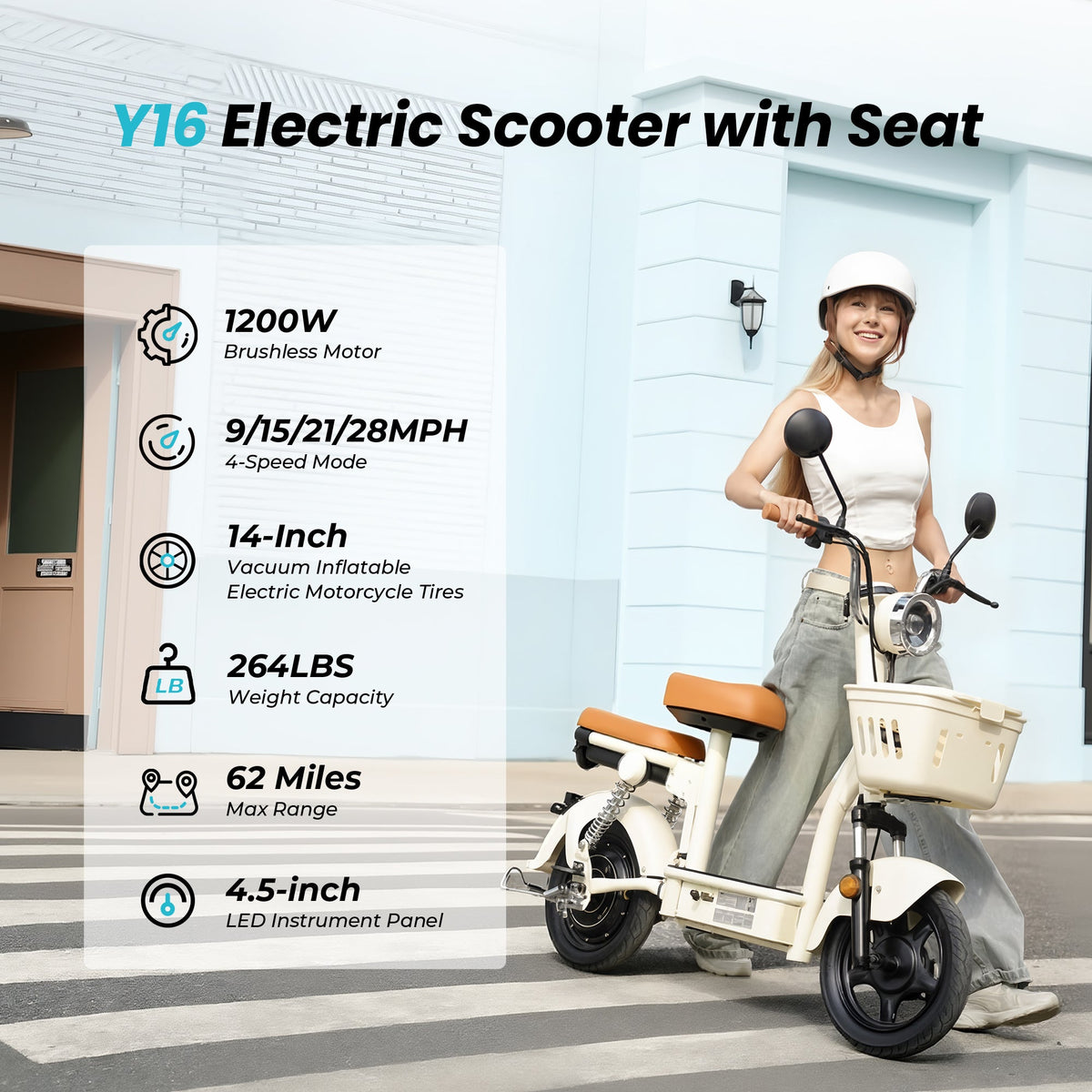 M16 Electric Scooter with Seat