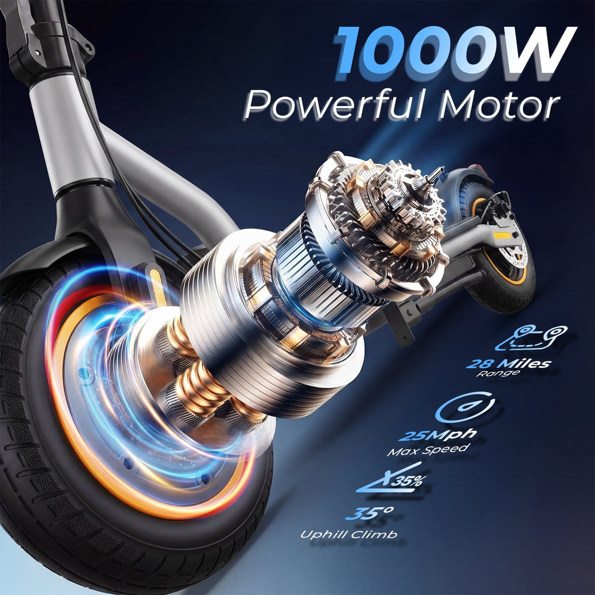 D3Max Electric Scooter 1000W Powerful Motor