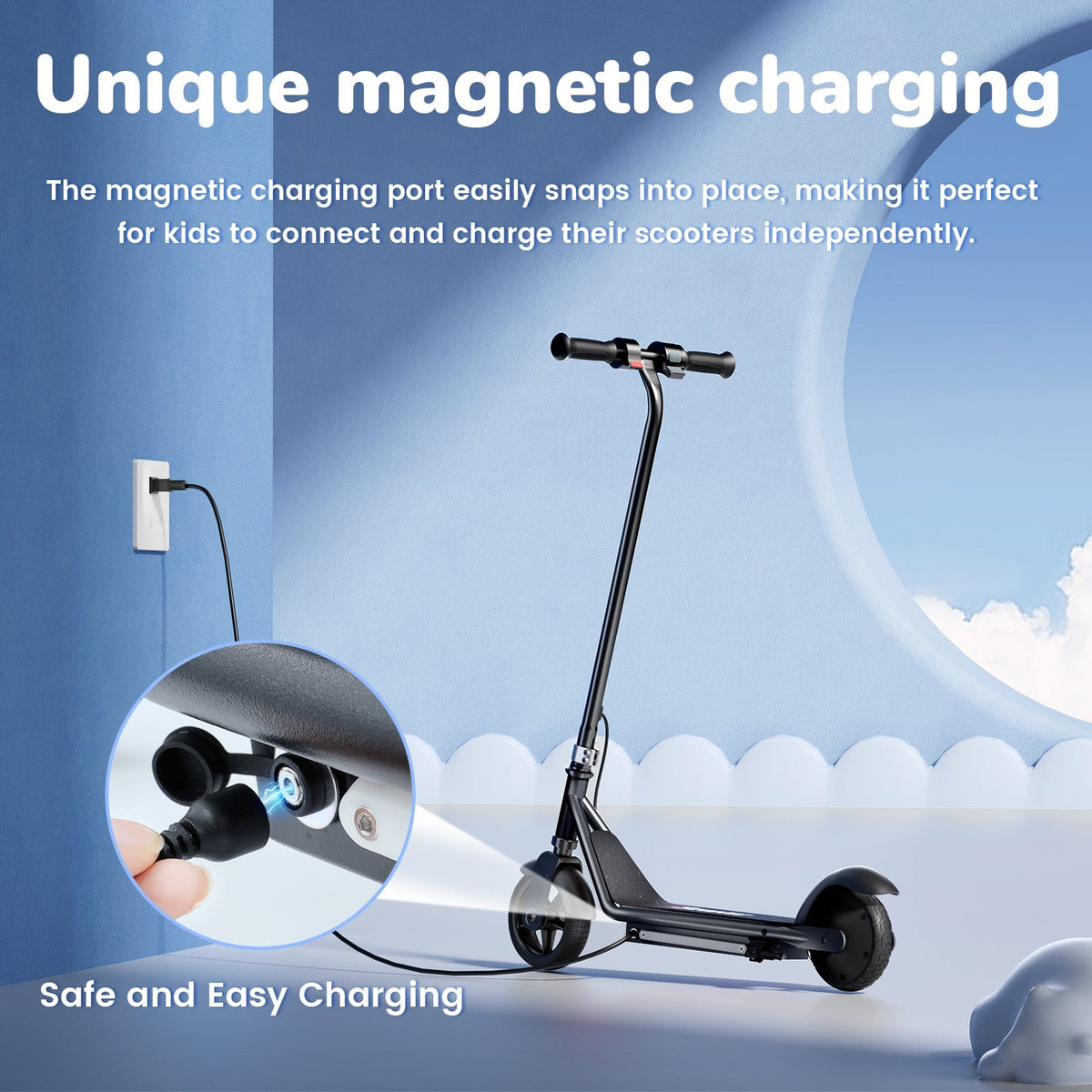 iK3 Electric Scooter. 150W Motor. LED Display for Kids Ages 6-14