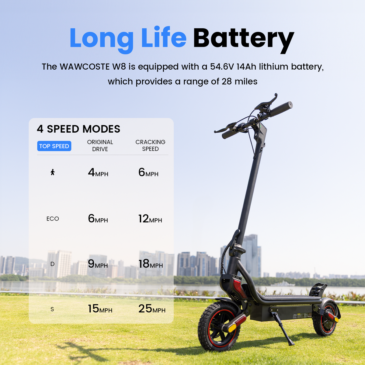 X8Pro Off-Road Tires Electric Scooter 800W Motor