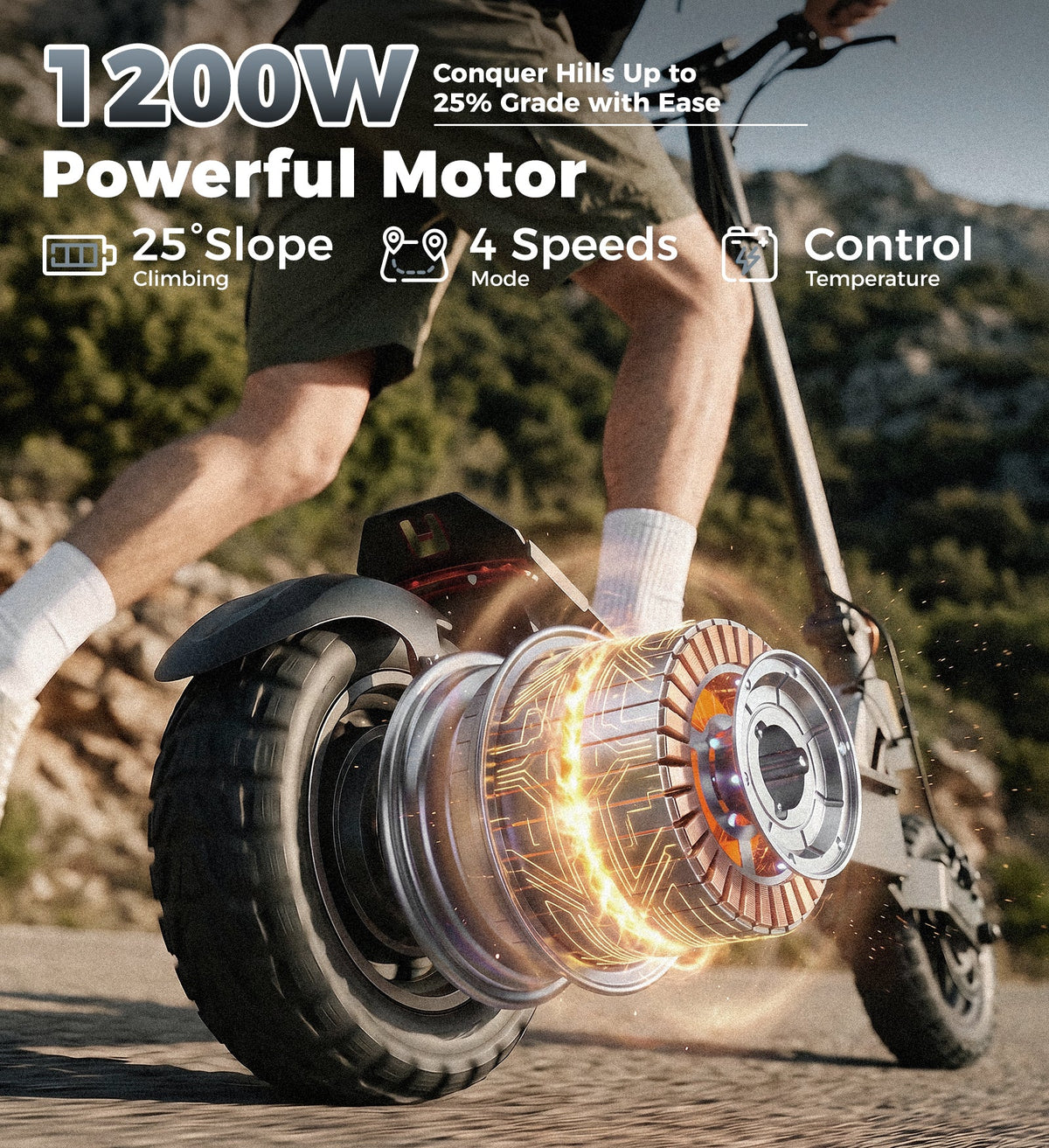 X10 Electric Scooter Commuting 1200W Motor