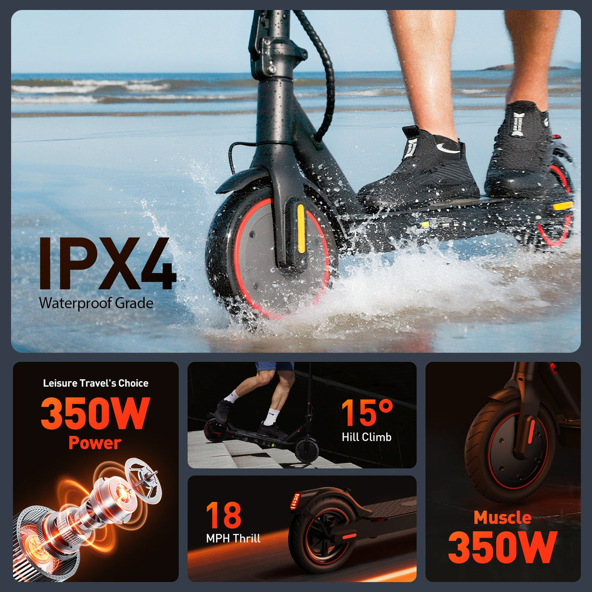 X3 Series Electric Scooter for Adults 350W Motor