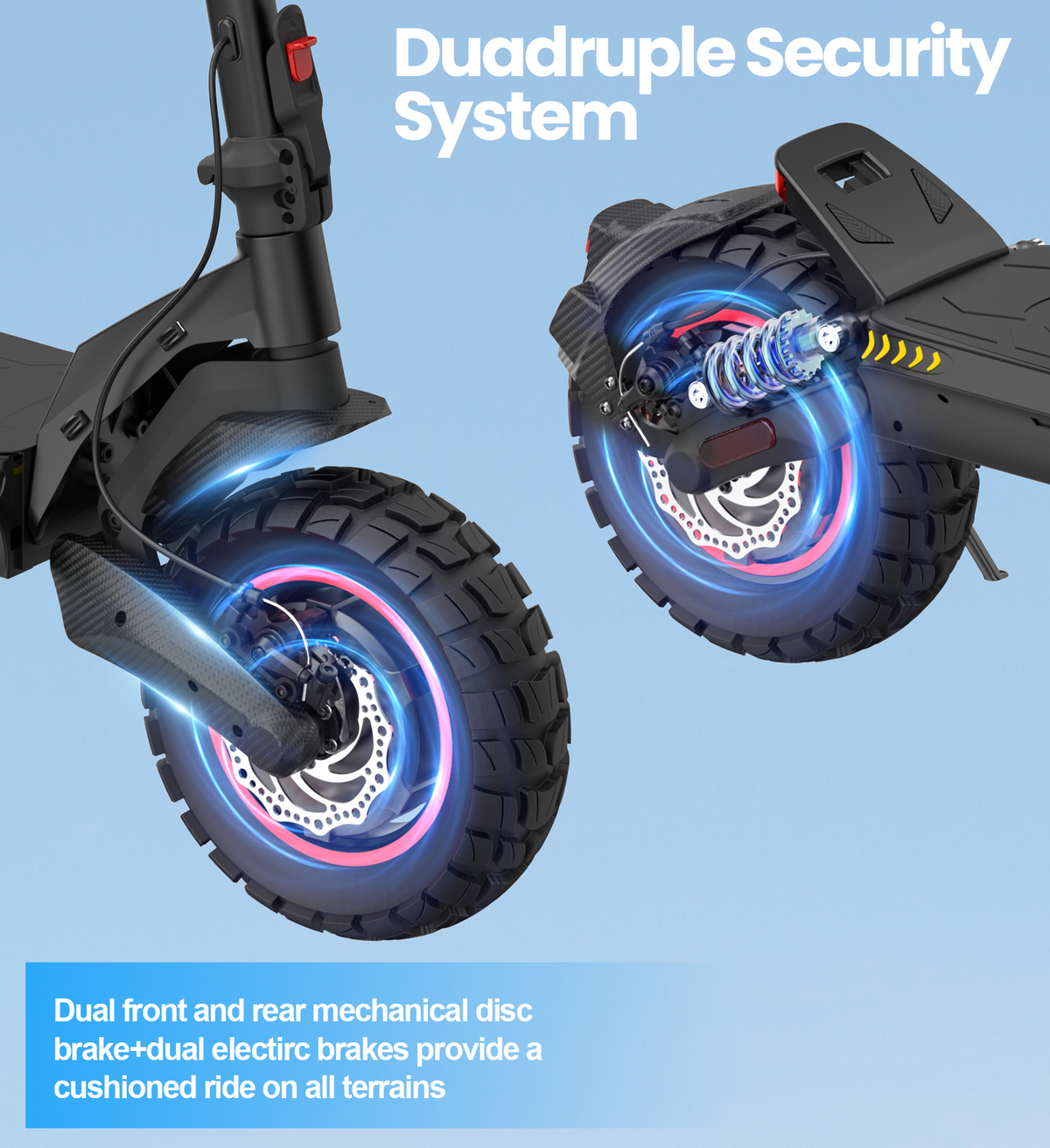 M7Pro Off-Road Scooter for Adults. 2000W Dual Motor