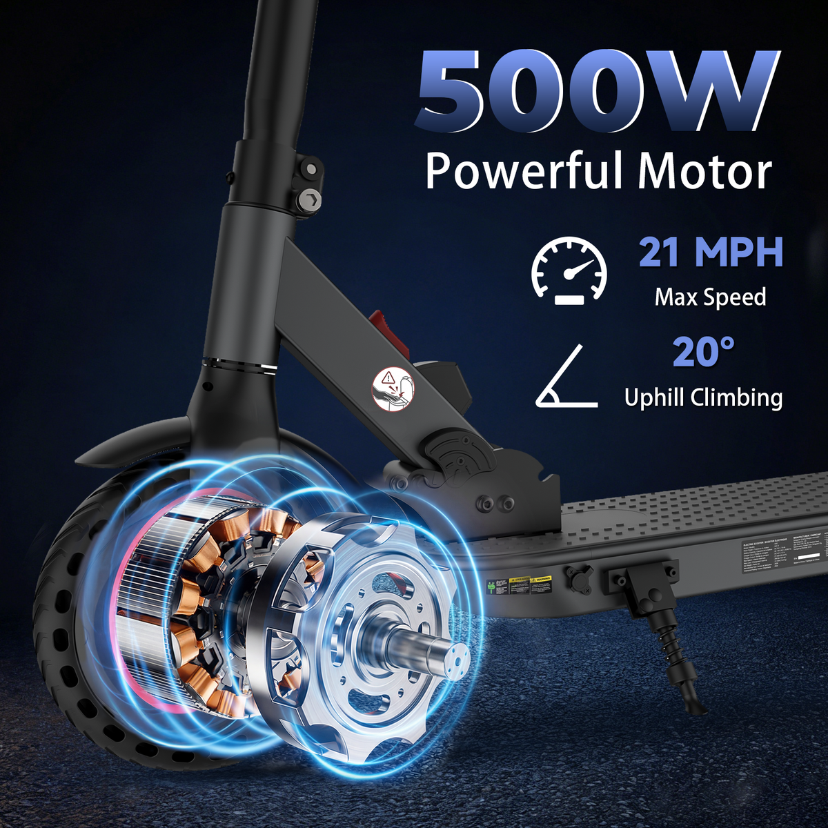X3C Electric Scooter 500W Motor