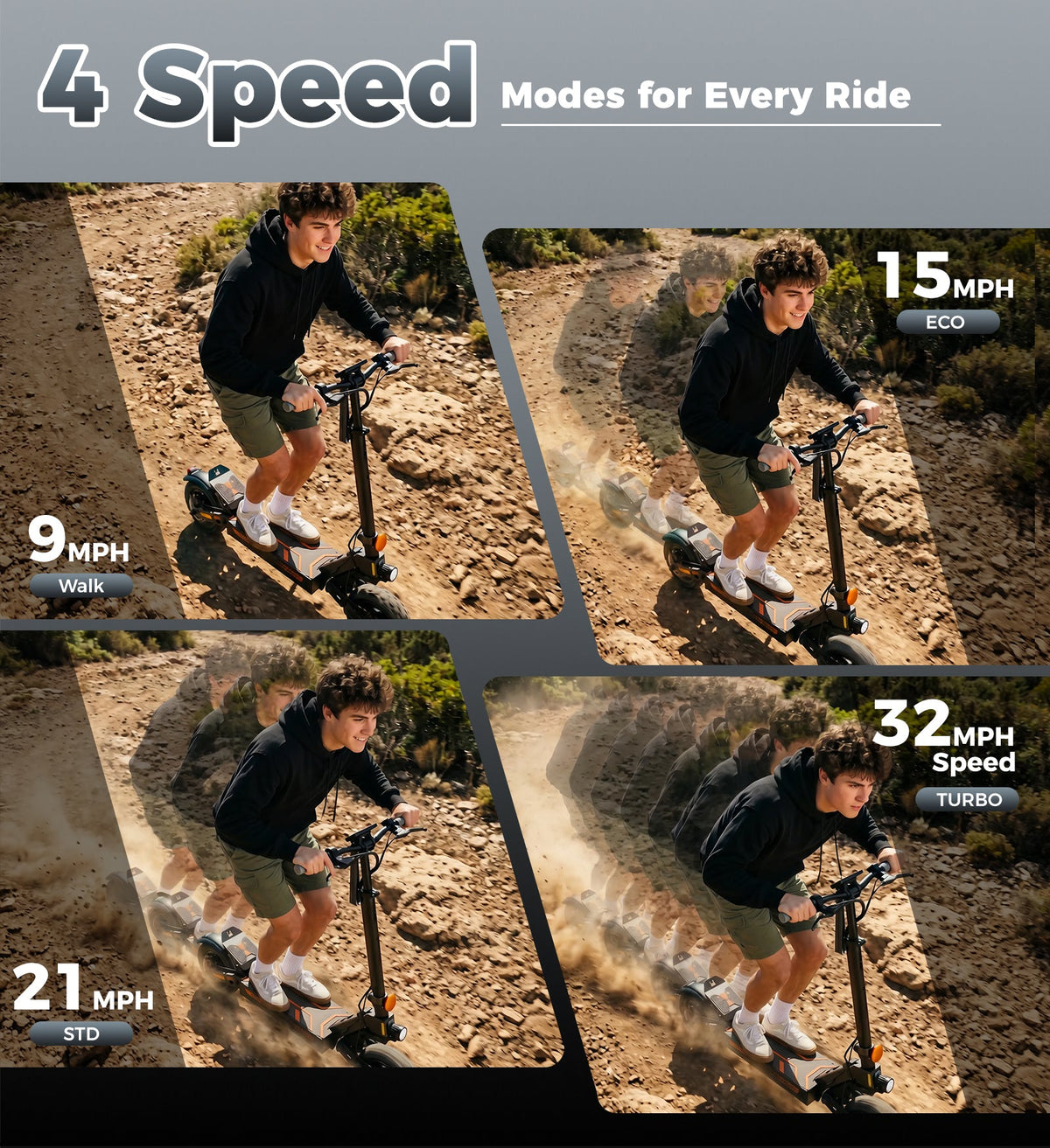 X10 Electric Scooter Commuting 1200W Motor