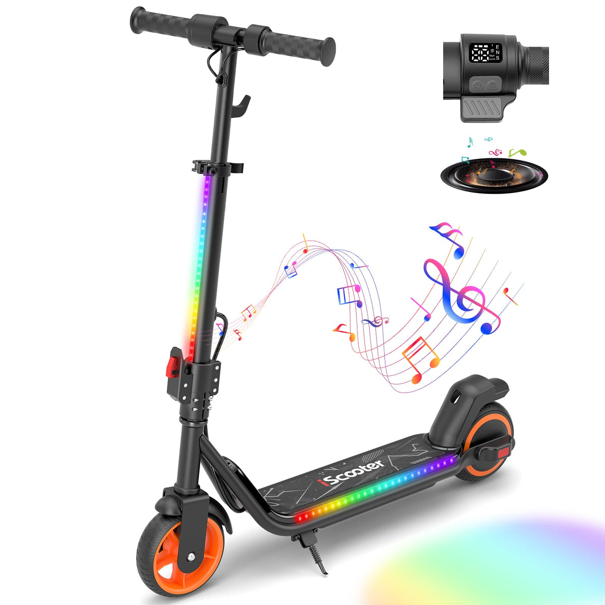 iK3 Electric Scooter. 150W Motor. LED Display for Kids Ages 6-14