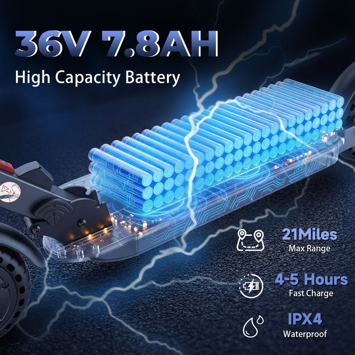 X3C Electric Scooter 500W Motor