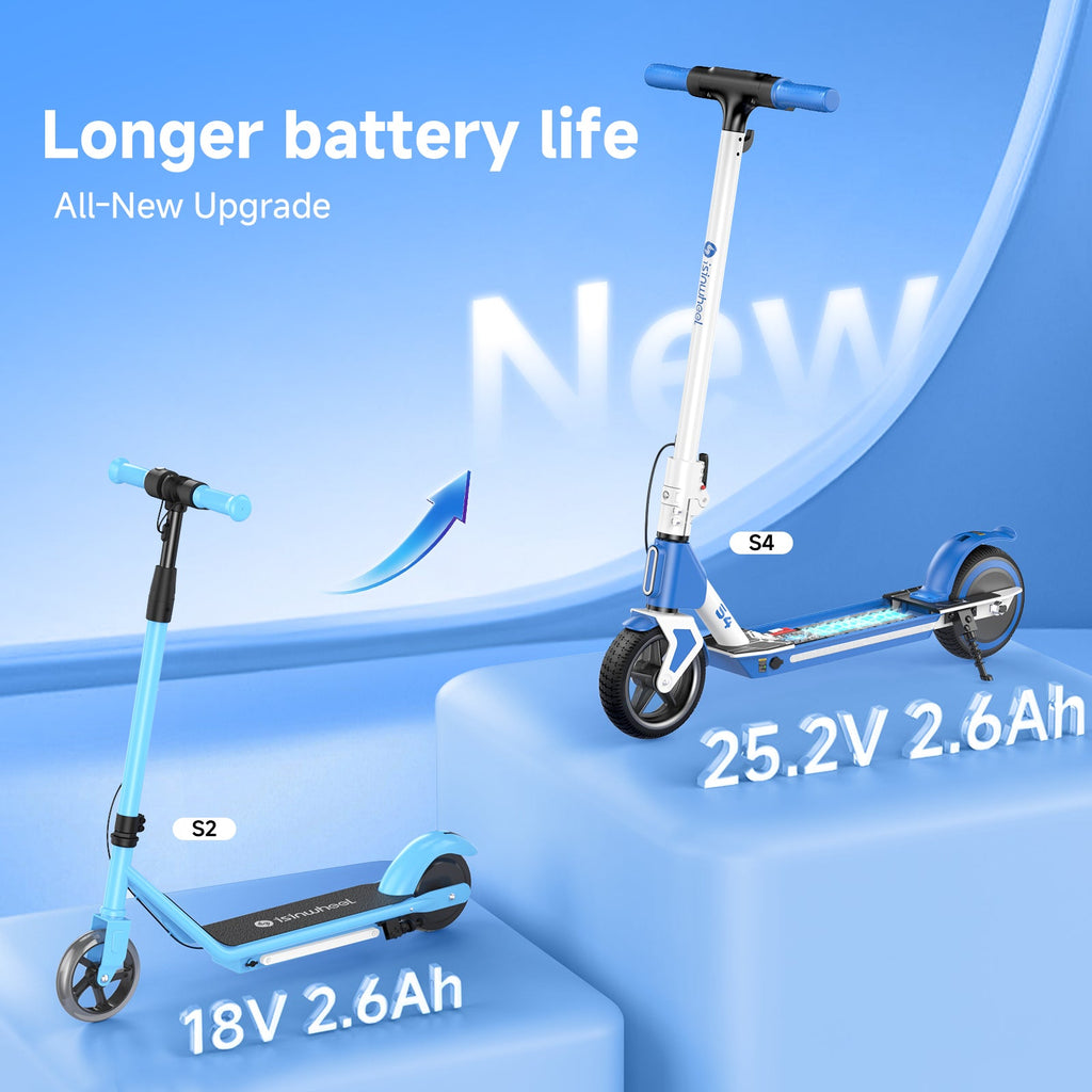 S4 Electric Scooter for Kids Ages 6-14. 200W Foldable Kids Electric Scooter