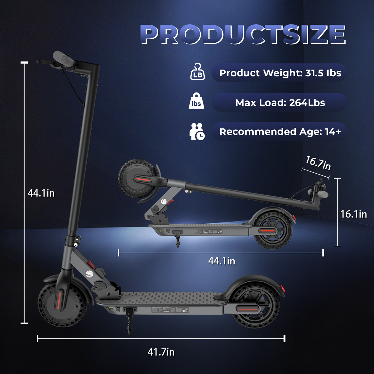 X3C Electric Scooter 500W Motor