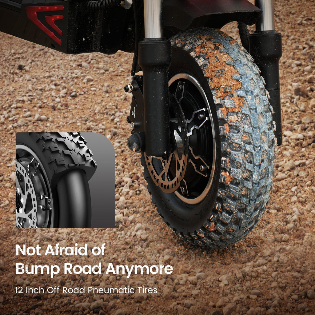 iX8 Off-Road Tires Electric Scooter for Adults 2400W Dual Motor Up to 38MPH